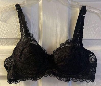 SheIn Black Lace Lined Bralette NWT Size XL - $7 New With Tags