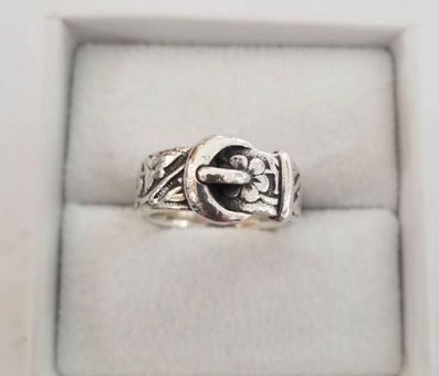 james avery floral buckle ring