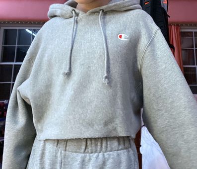 Champion X Urban Cropped Hoodie Gray - (57% Off Retail) - From Sophie