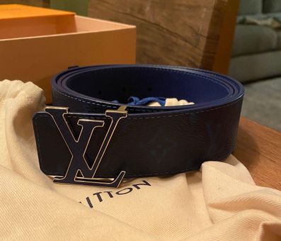 Louis Vuitton Blue Cloud Monogram Belt