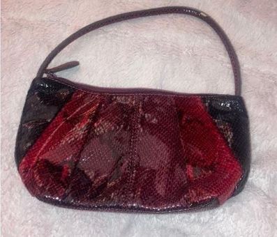 Nine West | Bags | Red Leather Purse With Lock | Poshmark