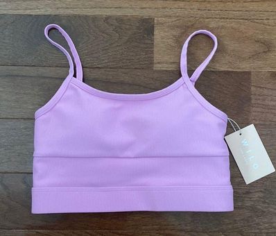 wilo NWT the label australia rib strappy bra in lilac Purple Size XS