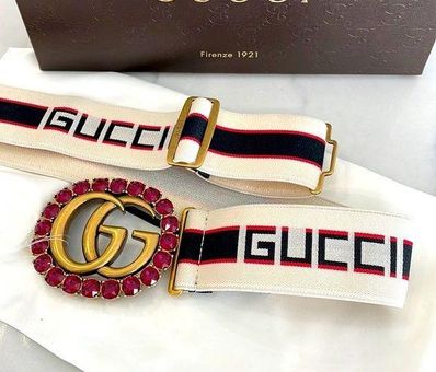 Gucci Crystal Double G Belt