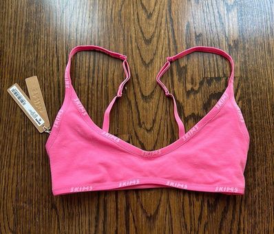 COTTON LOGO SCOOP NECK BRALETTE curated on LTK