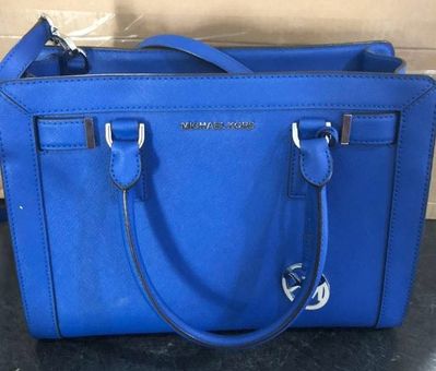 MICHAEL Michael Kors Jet Set Travel Medium Saffiano Tote Bag, Electric Blue  | Neiman Marcus
