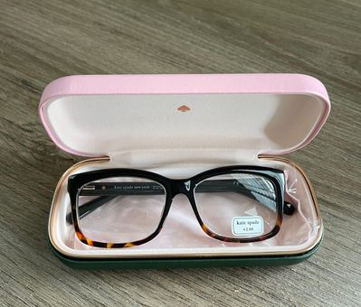 KATE SPADE NEW YORK Tinlee 52MM Reading Glasses HAVANA  with new case  