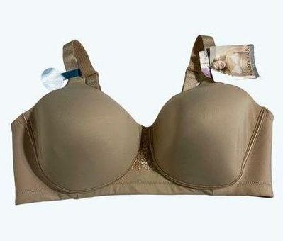 Vanity Fair Women's Beauty Back Full Figure Wirefree Beige Bra