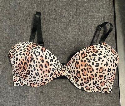 Juicy Couture Leopard Print Push Up Bra Women's Size 36D Tan/Black/ Brown  Color - $20 - From N