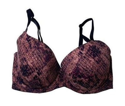 Victoria's Secret PINK Maroon Snakeskin Wear Everywhere Lightly Lined Bra  32DD Size undefined - $14 - From Hannah