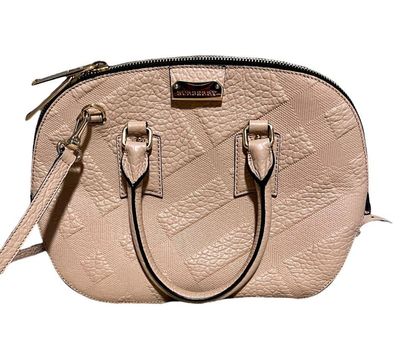 Burberry Embossed Leather Handbags