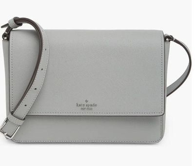 Kate Spade Grey Leather Crossbody Perry Gray Purse - $54 - From Julianne