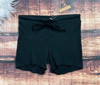 SKIMS Drawstring Shorts Soot Black Medium - $29 New With Tags