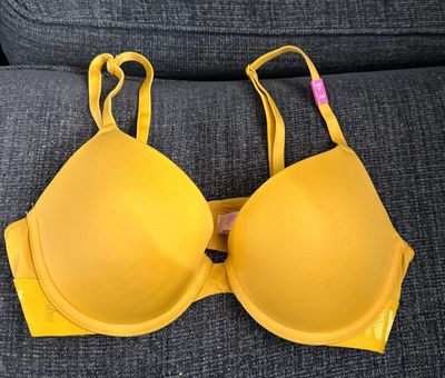 Victoria's Secret PINK mustard yellow Everywhere Push Up bra Size 34 B -  $20 (44% Off Retail) New With Tags - From Britney