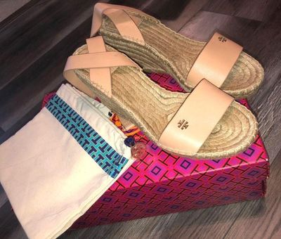 Tory Burch Bima 2 Espadrille Natural Vachetta Tan Size 7 - $90 (67% Off  Retail) New With Tags - From Megan