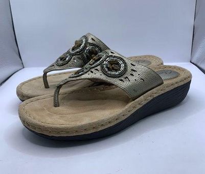 Clarks Cloudsteppers Sport Thong Sandals-BreezeSea - QVC.com