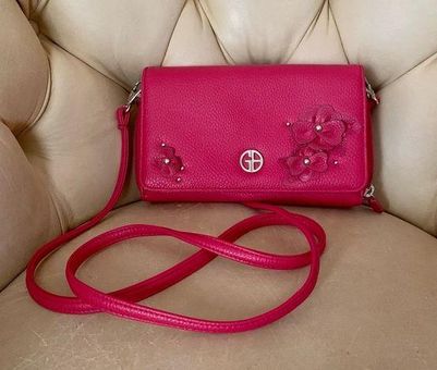 Giani Bernini, Bags, Giani Bernini Red Leather Shoulder Bag