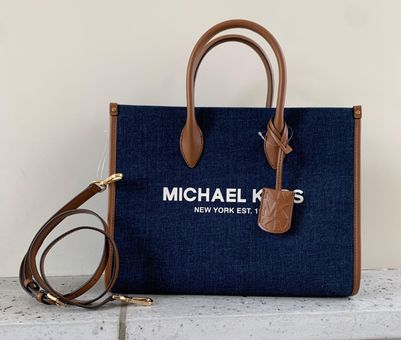 Michael Kors Bags | Michael Kors Medium Mirella EW Tote Bag | Color: Brown/Gold | Size: Os | Vans_City's Closet