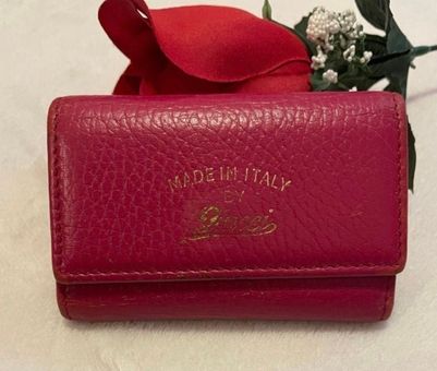 Gucci Vintage Pink Leather Key Case RARE - $128 - From Bella