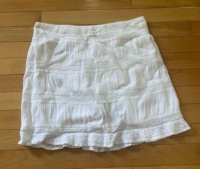 White mini clearance skirt glassons