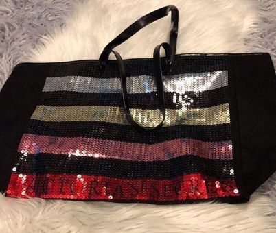 victoria's secret sequin tote bag