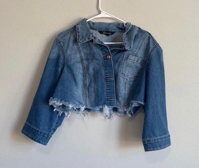 Grommet Eyelet Flap Pocket Distressed Denim Jacket | Distressed jean jacket,  Distressed denim, Denim jacket women