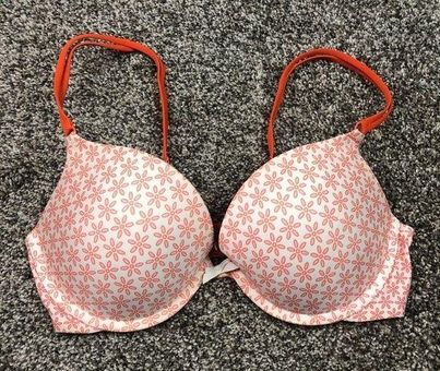 Victoria's Secret Women's Push-Up Bra Size 34D Orange - $16