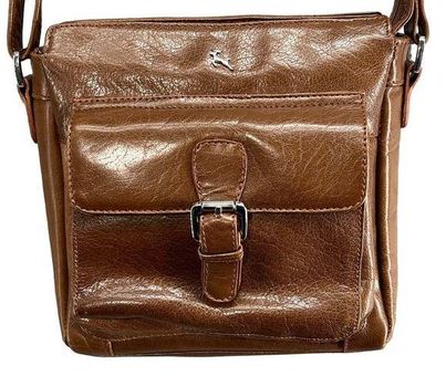 Ashwood Womens Genuine Leather Crossbody Shoulder Bag