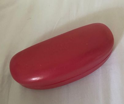 Kate Spade glasses case, bright pink, hard case, used (glasses not