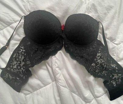 Kiss and Tell Black Lace Bra Size 36C - $12 - From blue