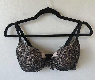 Victorias secret very sexy pushup bra lacey black 32 DD