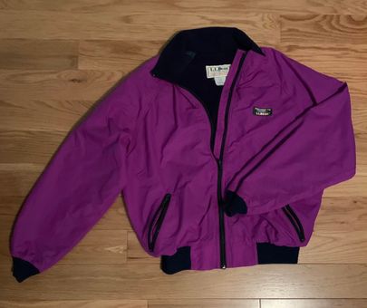 L.L.Bean Windbreaker Purple Size M 