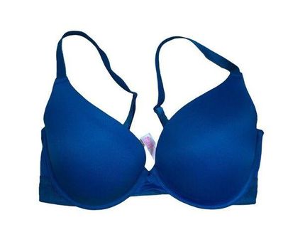 PINK - Victoria's Secret PINK VS Victoria's Secret Wear Everywhere Push Up  Bra Size 34DD Teal Padded Cup Blue - $22 - From Jaime