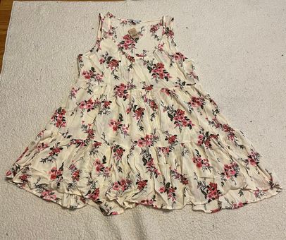 Ae printed online tiered babydoll dress