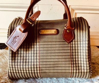 Ralph Lauren Vintage Plaid Boston Bag Brown - $69 - From Marielle