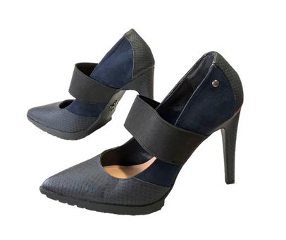 Simply Vera Vera Wang Navy & Black High Heel Shoes Women 7