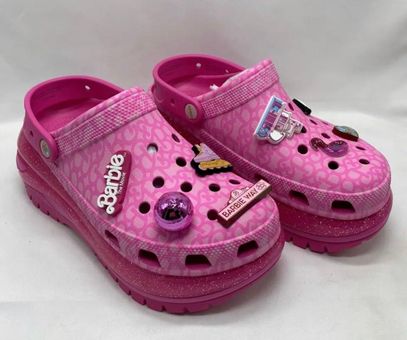 Crocs Classic Mega Crush Clog Barbie The Movie Electric Pink