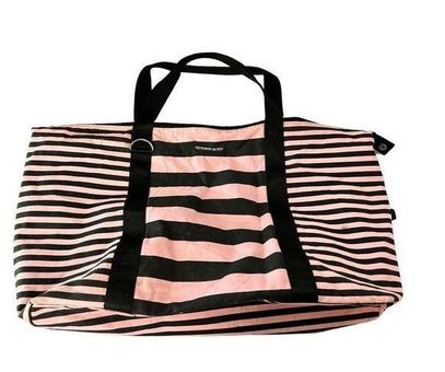 Pink White Striped Weekender Bag Victoria's Secret