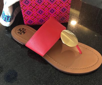 Tory Burch patos disk sandal Red Size 8 - $95 (61% Off Retail) New With Tags - From Mary Tory Burch patos disk sandal Red Size 8 - $95 (61% Off Retail) New With Tags - From Mary