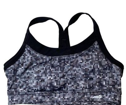 Avia grey black digital racerback sports bra. Size Medium Womens - $9 -  From Hannah