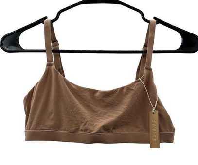 Skims Fits Everybody Scoop Neck Bralette In Sienna