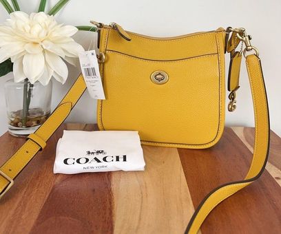 COACH Chaise Pebble Leather Crossbody Bag