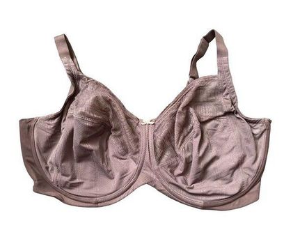 Lilyette Minimizer Bra 42DDSatin Unlined Cup Underwire