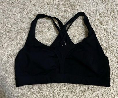 Lululemon black high support run times sport bra size 10 c/d Size M