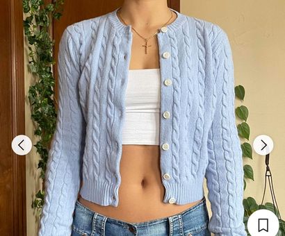 Brandy Melville, Sweaters, Brandy Melville Cropped Open Front Cardigan
