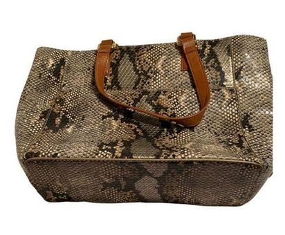 Liz Claiborne FAUX Snakeskin Tote Handbag W/ Matching Change