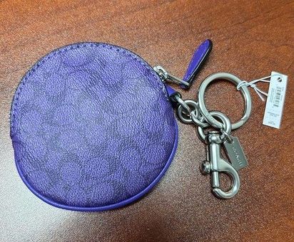 Coach 89987 Signature Circle Coin Pouch Bag Charm - $60 New With Tags -  From Lou