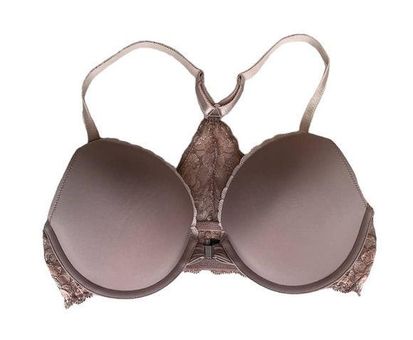 Adore Me Bra, Pink Underwire, 32DD, Lacey Racerback, Front Closure Size  undefined - $19 - From Resale