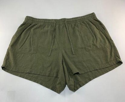 Linen-Blend Pull-On Shorts