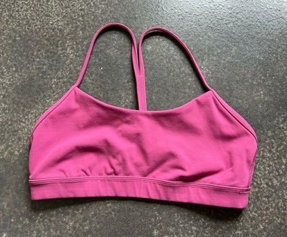 Lululemon Flow Y Sports Bra Paris Perfection Size 10 Hot Pink - $20 - From  Shelby