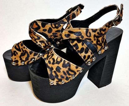 UNIF Fever Leopard Platform Heels Size 9 90 From Radikal